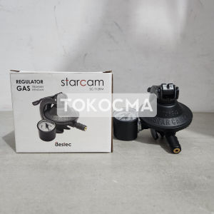 Kepala Gas Regulator / Kompor Gas + Meter Starcam SC-T12RM Tekanan Rendah