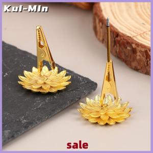 Kui-Min 1Pc Incense Stick Holder Mini Lotus Fragrance Clip Incense Cones Censer Teahouse Sandalwood Base Home Decor