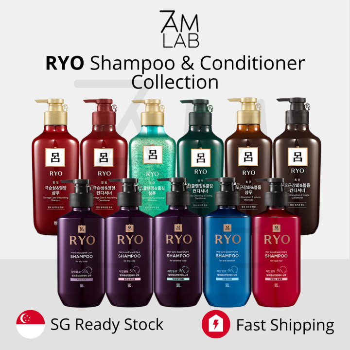 (SG STOCK) RYO Damage Nourishing, Deep Cleansing, Hair Strengthening, Hair Loss Expert Shampoo