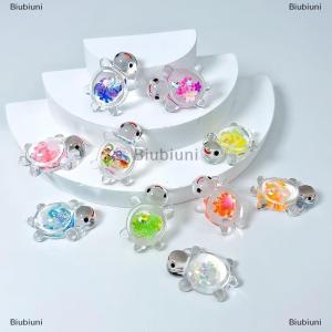 [COD] Biubiuni 1PC Garden Fish Tank Miniatures Ornaments Mini Luminous Glitter Turtle Home Decoration Landscaping Crafts Glowing Turtle