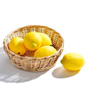 6/10PCS Party Wedding Kitchen Home Artificial Lemon Fake Fruit Decoration Simulation