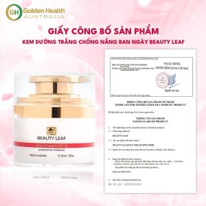 Kem Dưỡng Trắng Da Ban Ngày Chống Nắng Mờ Thâm Nám Tàn Nhang Nuôi Dưỡng Làn Da Trắng Sáng Hồng Hào Từ Sâu Bên Trong Golden Health Beauty Leaf SPF15 50ml - Gia Tuệ House