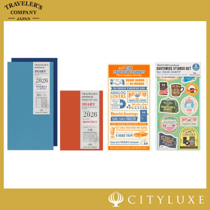 TRAVELER'S notebook 2026 Refills & Accessories – Weekly Memo, Monthly ...