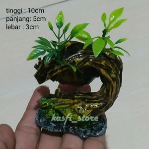 Hiasan Ornamen Aquarium pokol dan tanaman mini dekorasi perlengkapan akuarium