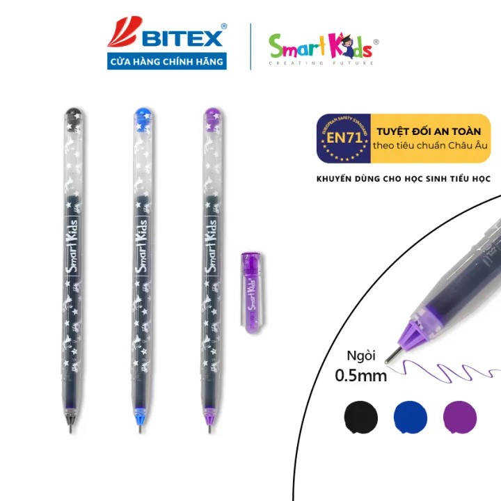 Bút gel mực tìm / xanh / đen (0.5 mm) Dino G01 (1 cây) | Lazada.vn