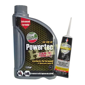Pertua Powertec + Caltex Havoline Scooter Gear Oil Package ( 1L + gear oil )