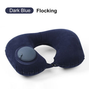 Neck U-Shape Travel Pillow Press Type Inflatable Pillows Folding Neck Cushion Camp Beach Car Plane Head Rest