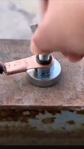 YoPo Magnetic Welding Ground Clamp High Temp Resistant Ground Clamp Welding Support Ground Clamp 1Pcs