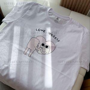 Womens tshirt aesthetic Love yourself kawai cotton tshirt TOTTEES APPAREL