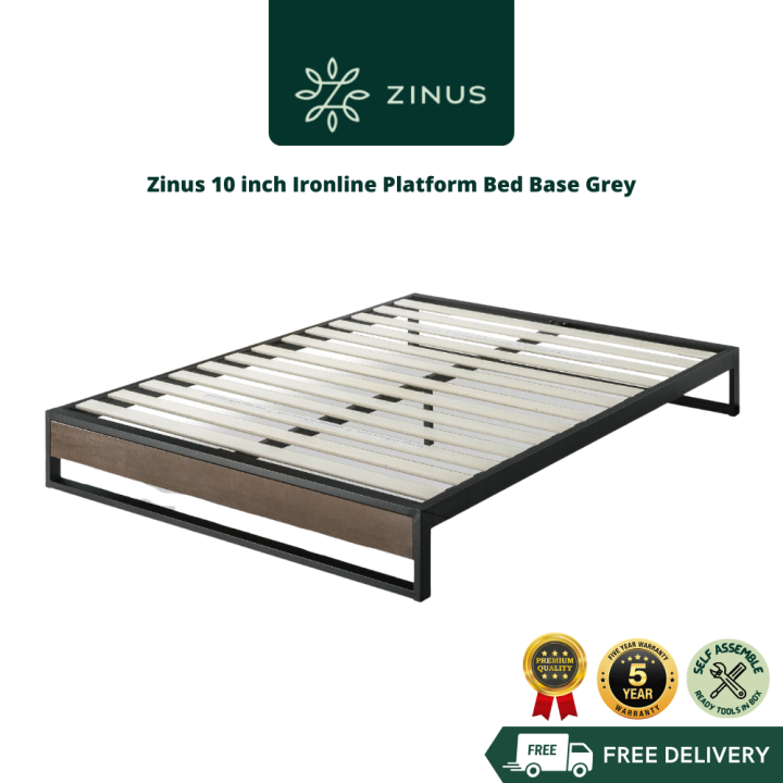 (Free Shipping) Zinus Katil Besi 10 inch Platform Bed Base
