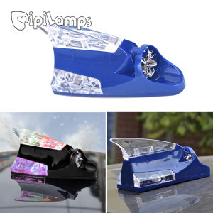 Ffin Hàng Mới Về Ăng Ten Nhận Hình Vây Cá Mập Năng Lượng Gió Cho Xe Hơi Đèn LED Cảnh Báo Nhấp Nháy Ăng Ten Shark Phụ Kiện Thông Dụng