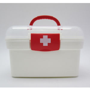 { ready } Kotak obat P3k keluarga bertingkat berkapasitas besar selalu tersedia untuk keluarga
