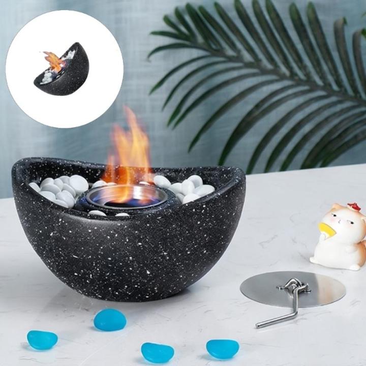 Space Saving Tabletops Fireplaces Ethanol Fuels No Construction Small ...