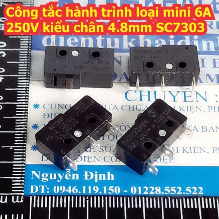10 cái Công tắc hành trình giới hạn mini 6A 5A 250V 3P 2P 3/2 chân 4.8 ...