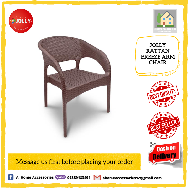 Jolly Rattan Breeze Arm Chair Lazada PH