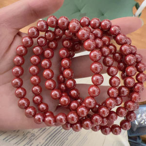 Imperial Cinnabar Bracelet/97%Cinnabar/97%高含量朱砂/帝王朱砂手串