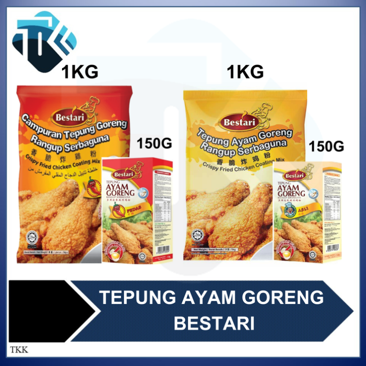 BESTARI TEPUNG GORENG AYAM 1KG 150G | Lazada