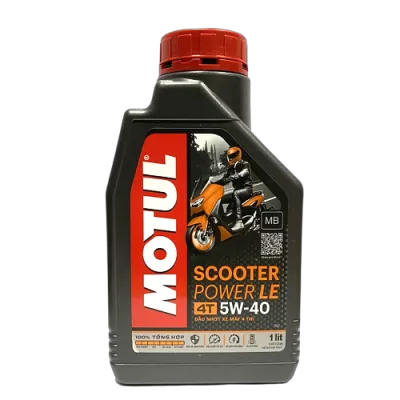 Dầu nhớt Motul MOTUL SCOOTER POWER LE 5W40 1L xe ga ( Tổng Hợp 100%) SL MB
