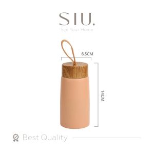 Osaka Botol Tumbler Mini Stainless Tutup Kayu Premium Astetik 280 ml