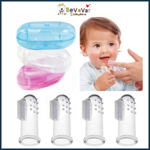 BEVAVAR Sikat Gigi Jari Silicon Bayi - Finger Tooth Brush - Pembersih Mulut Bayi