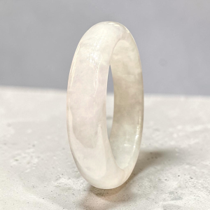 [BTS V] Icy Lavender Jadeite Jade Hololith Ring | Natural Type "A" | Burmese Jade