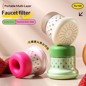 JJT Universal Faucet Filter Nozzle with Anti-Splash Design for Kitchen Water Purification and Flow Control