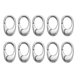 Sterlings Clasp Set for Necklaces and Bracelets Stainless Steel with Zirconia Accent Suitable for Beads Craft Supplies