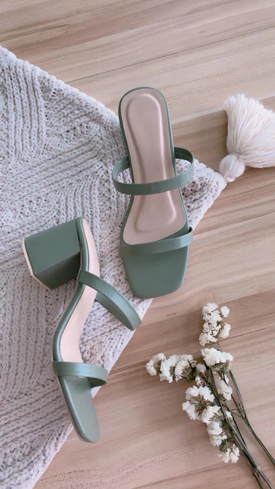 Green 2 inch discount heels