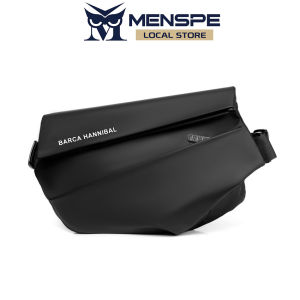 MENSPE Men Bag Functional Chest Bag Crossbody Bag Zipper Bag Sports Bag Waterproof Anti-Thief Sling Bag Casual Bag Street Shoulder Bag Messenger Bag Versatile Fashion Chest Bag Portable Travel Bag Work or Business Bag for Office School Outdoor Travel Spor