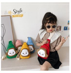 ZEROBAG (261) Tas Anak Perempuan laki-laki / Tas Selempang Anak / Sekolah / Waistbag / Kids / Motif Monkey / Perempuan / Lucu / Terbaru Import