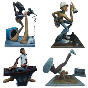 Rapper Statues Ornament Garden/Home DecorsInteresting Raps Music Star Statues Hip Hop Elementaries Figurines Centerpieces