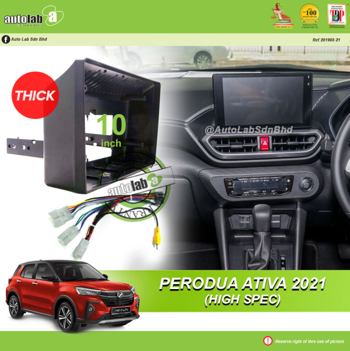 Android Player Casing 10 inch (Thick) Perodua Ativa 2021 (High Spec - with Socket  Perodua & Camera In)