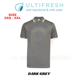 Polo Shirt Men Short Sleeve Women Anti Bacterial & Anti Odor Ultifresh UH02 Microfiber Polyester Baju t shirt Lelaki Lengan Pendek Baju Lelaki