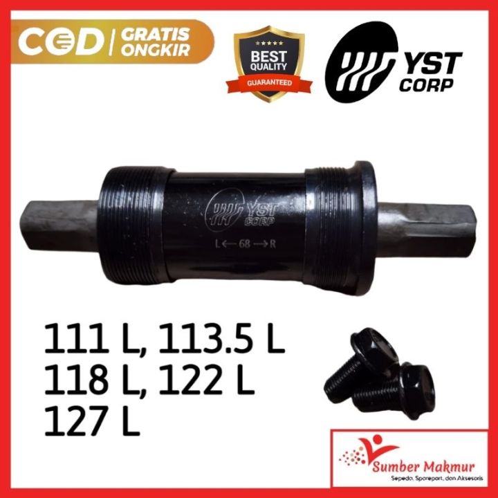 BB Bottom Bracket Bearing Kotak Sepeda MTB Fixie Lipat BMX BB Axel Kotak YST