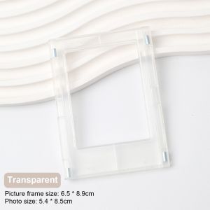 【SG】3 Inch Macaron Color Magnetic Photo Frame Fridge Magnet & Desktop Stand DIY Home Decor