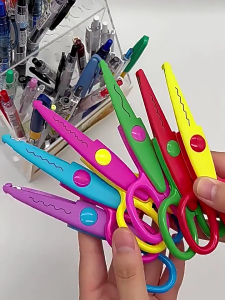 6Pcs Kid Safety Scissors for Card Making Ergonomic Grip Toddler Preschooler Scissors For School Classroom Craft Supplies