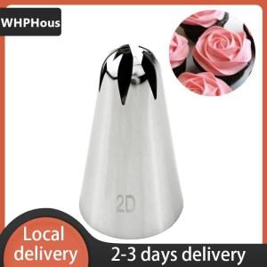 [COD] WHPHous Ship within 24 hours Pastry Chef Favorite Large Piping Tips Set 5Pcs Stainless Steel Nozzles for Cake Fondant Decorating Tools