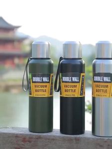 500/750/1000/1500ml Stainless Steel Thermos Large Capacity Vacuum Flask Portable Insulated Tumbler With Rope Thermo Bottle2026