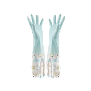 COD【Local Deliver】Long Rubber Dishwashing Gloves Waterproof Kitchen Washing Dishes Housework Gloves Women’s Waterproof Cleaning Gloves