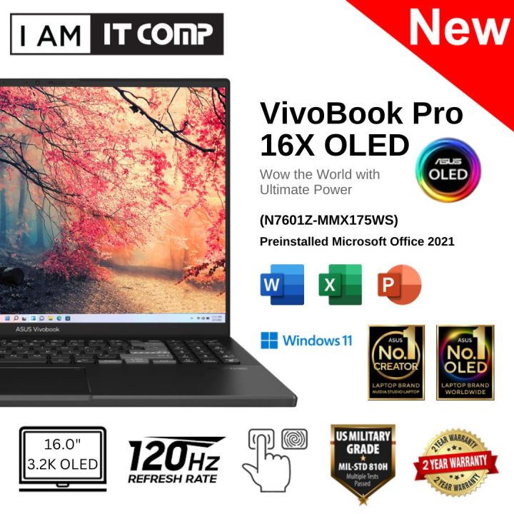 ASUS Vivobook Pro 16X OLED (N7601) i7-12650H/32GB/1TB SSD/16”
