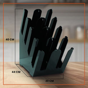 Rak Cup Holder / Rak Paper Cup Akrilik Double Bar 8 Slot
