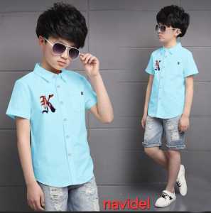 hem kids 337 kemeja anak laki laki usia 5-12 thn/cod
