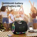 Loa Bluetooth di động công suất cao ZEALOT ZE01 công suất 120W, chống nước, đèn RGB nhiều màu, loa siêu trầm không dây, âm thanh nổi 360 độ, Kết nối TWS - Chính hãng bảo hành 12 tháng. 
