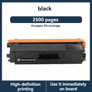 Compatible TN321 TN331 TN341 TN351 Toner Cartridge Set Black 2500 Pages & C/M/Y 1500 Pages Yield(A45% Coverage) Replacement for Brother L8250CDN L8350CDW L8400CDN MFC‑L8650CDW MFC‑L9550CDW Printers