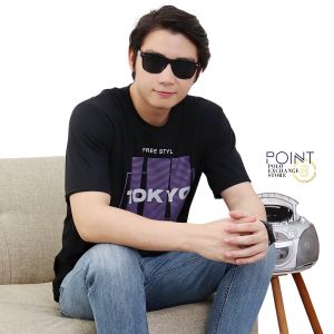 Kaos Distro Point Eight desain simpel streetwear