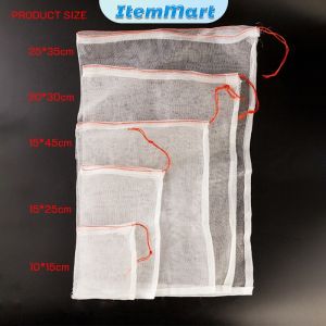 ItemMart Reusable Fruit Nylon Protection Bags Bird Net Barrier Bag for Garden Plant