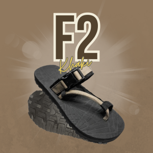 One Finger (F2 Hard Sole-Khaki) Sandals for Men and Women  - Outdoor and Hiking • Catfang