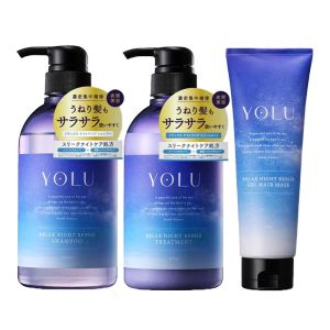 Yolu Relax Night Repair Hair Care Signature Full Set Night Repair Shampoo Treatment Hair Oil Hair Mask
