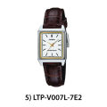 [1YR WARRANTY] CASIO WATCH ANALOG WOMEN'S LTP-V007L SERIES LTP-V007L-1B LTP-V007L-7B1 LTP-V007L-7B2 LTP-V007L-7E1. 