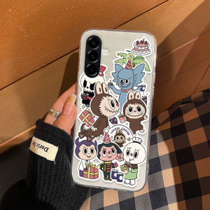 Phone Case Samsung Galaxy A56 A36 A26 A16 LTE A06 5g 2025 Popular Cute Cartoon Labubu Pattern Transparent Soft Silicone Casing Samsung A36 A56 5g Pretty Cover Case